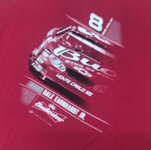 2006 Dale Earnhardt Jr. #8 Budweiser Racing Long Sleeve Red Shirt Men's 2XL